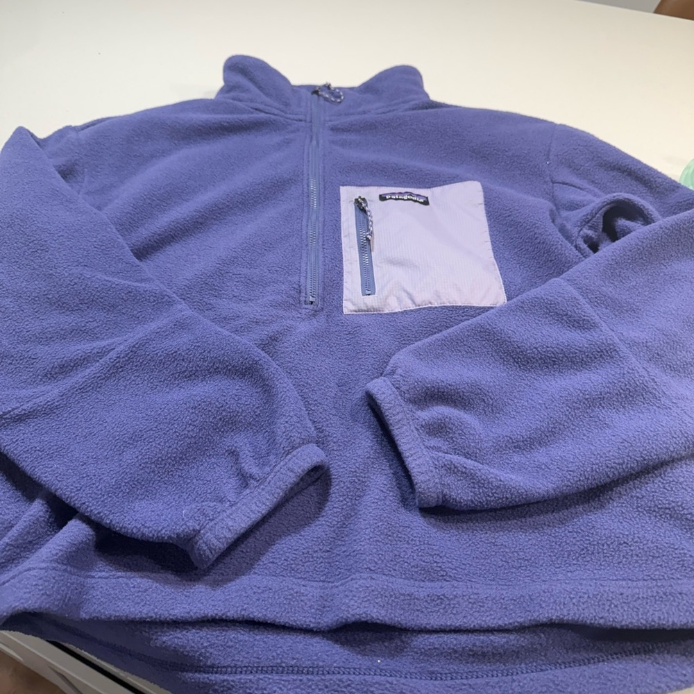 Patagonia Microdini 1/2 zip Purple Fleece Pullover